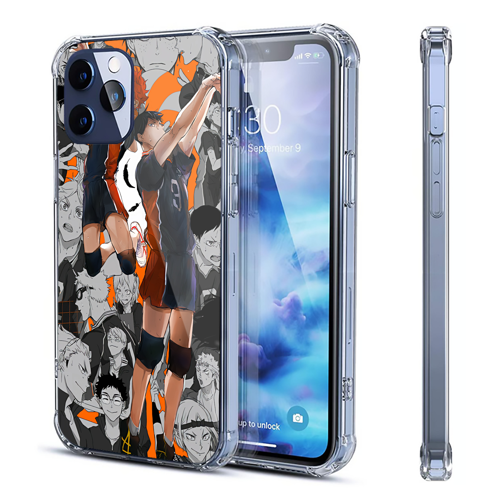 （画像用） ハイキュー!! Haikyu!! 【iPhone 12シリーズ対応】透明スマホケース（クリアソフトケース）